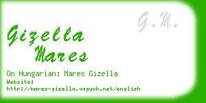 gizella mares business card